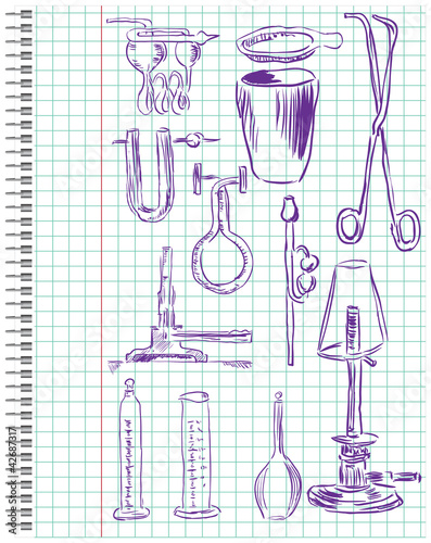 A set of chemical equipment