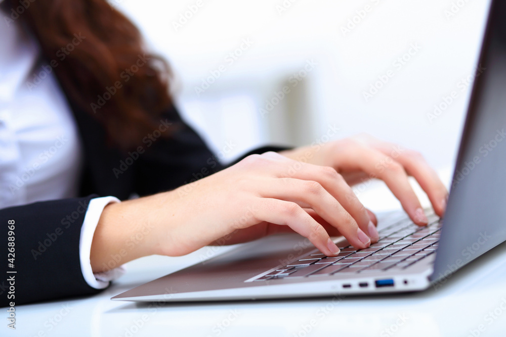 Young busines woman with notebook Young busines woman with notebook