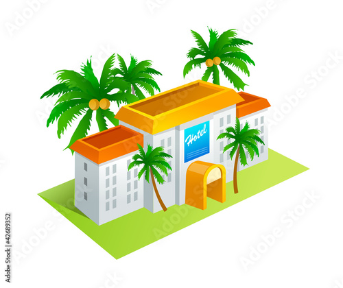 vector icon villa