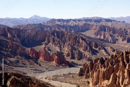 Desert, andean landscape with canyon, Tupiza, Bolivia