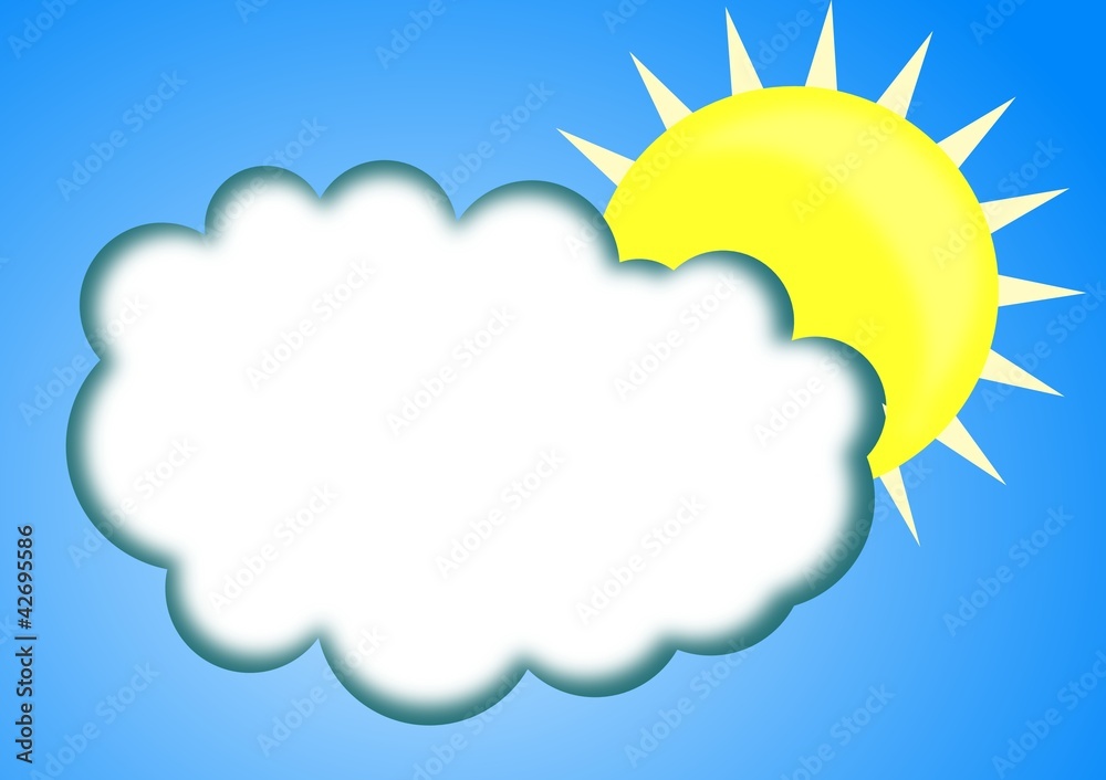 Sun and cloud