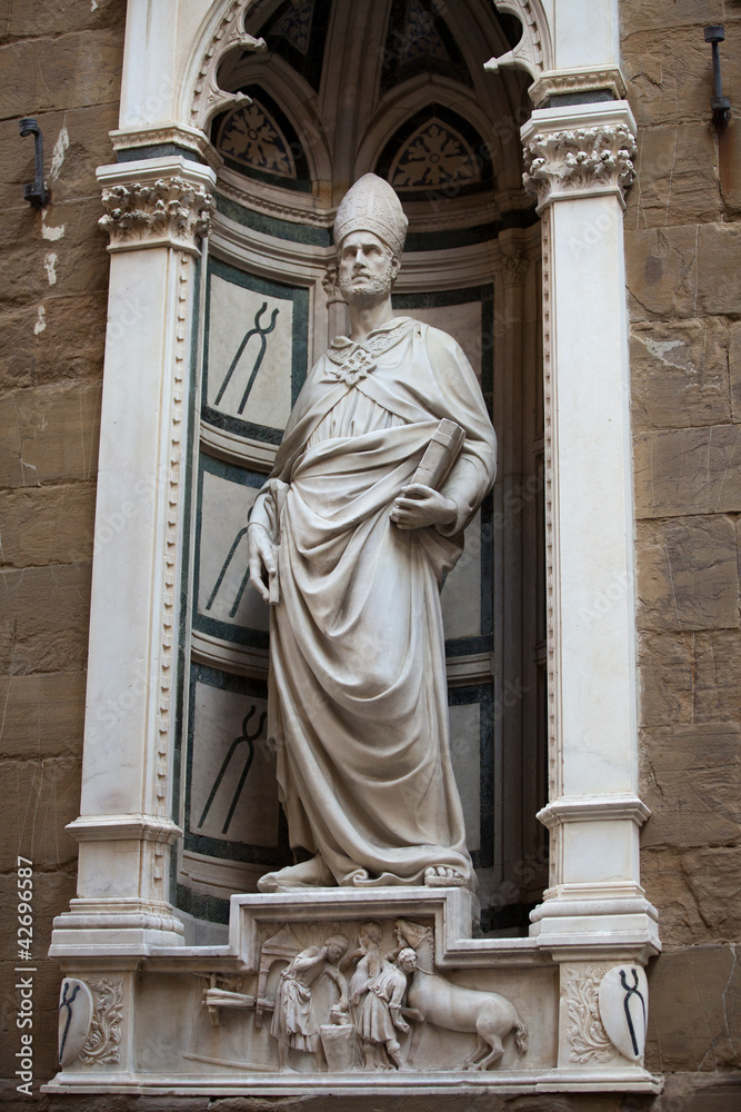 Florence - Orsanmichele. Saint Eligius 1420 by Nanni di Banco
