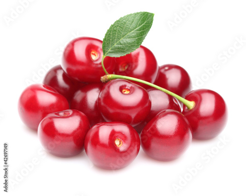 Heap of juicy cherry