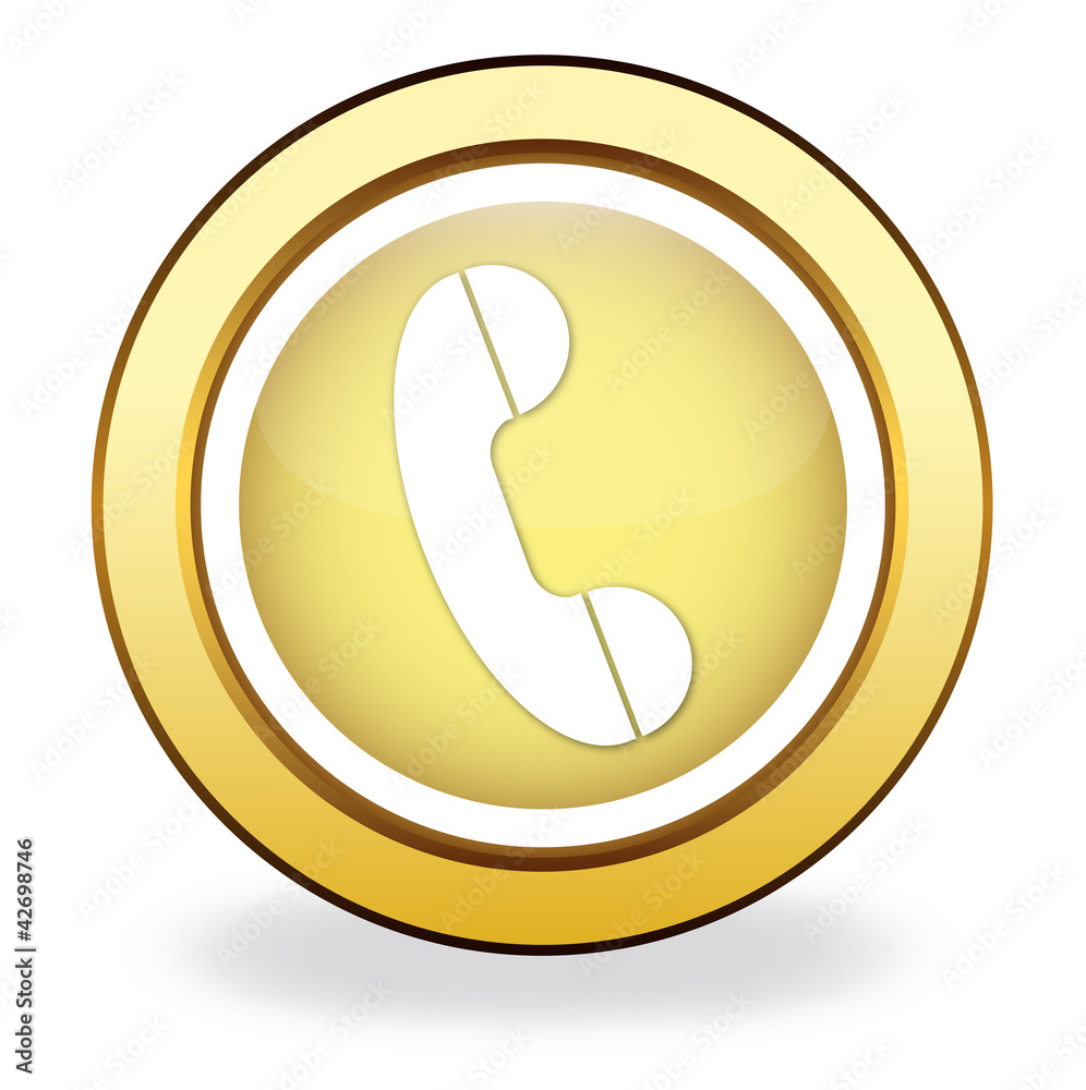 Button with a picture of the handset Button with a picture of the handset