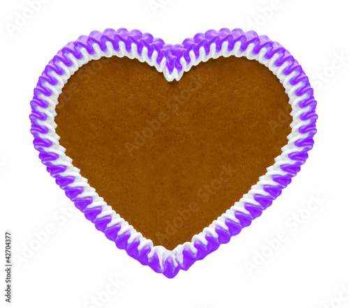 Lebkuchenherz Violett