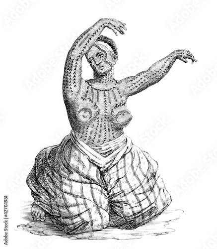 Foto Trad. Polynesian tattooed Woman