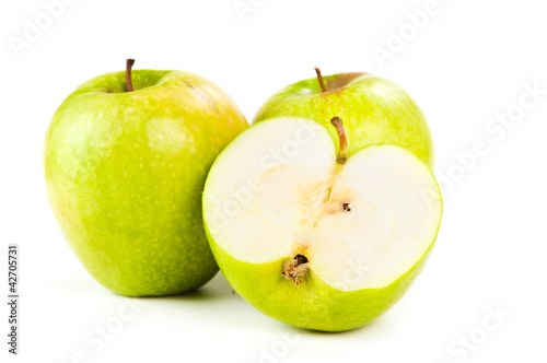 two apples and half of apple