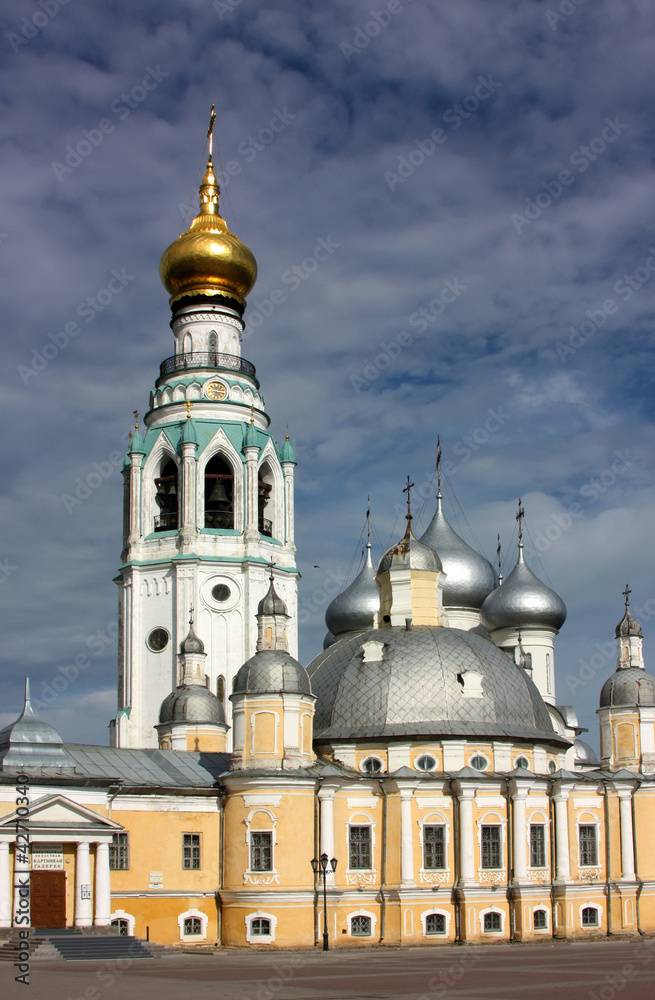 Fototapeta premium Kremlin Square in Vologda,Russia
