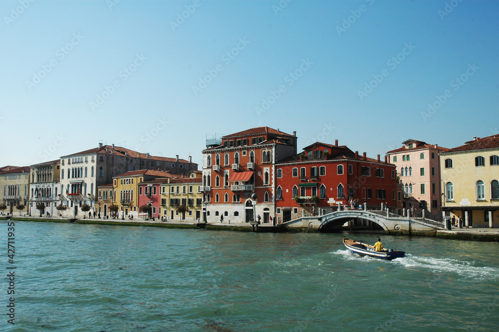 Vista della laguna di Venezia, Italia