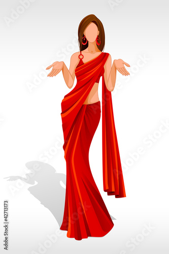 Lady in Saree