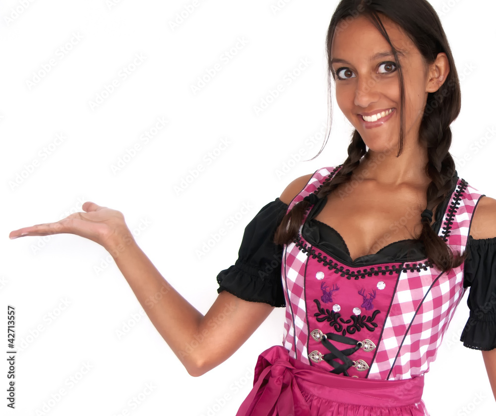 Wunderhübsche Frau im Dirndl / Bayerische Trachten Wunderhübsche Frau im Dirndl / Bayerische Trachten