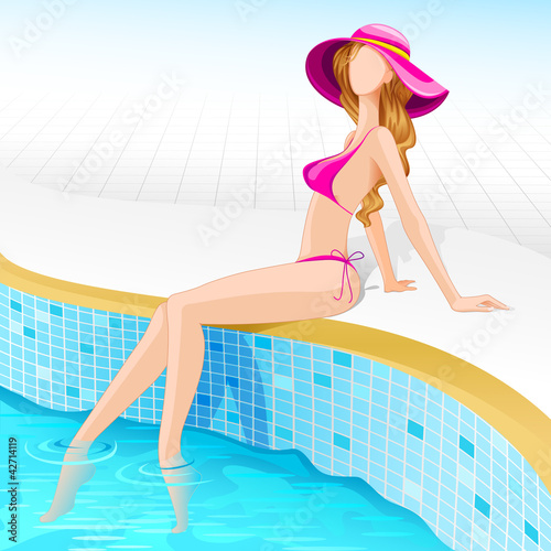 Lady in Swimming Pool