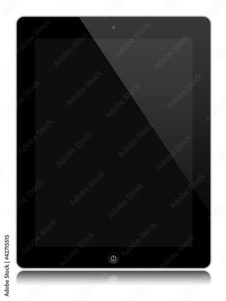 tablet isolated black blank black screen Stock Illustration | Adobe Stock