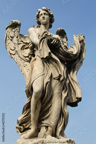 One of the angels at the Ponte Sant'Angelo in Rome photo