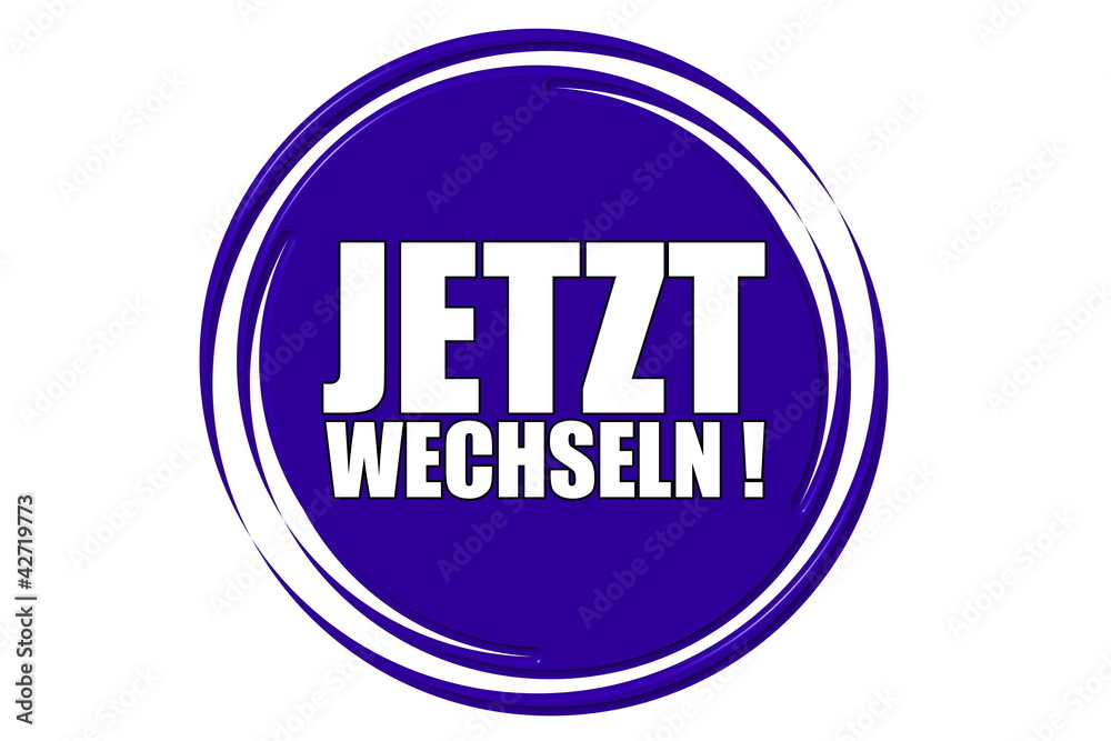 Jetzt wechseln blau Jetzt wechseln blau