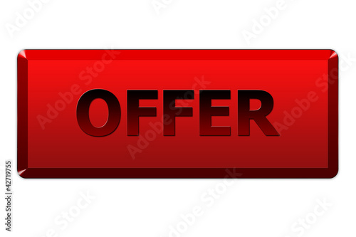Fotografie Cartel rojo offer