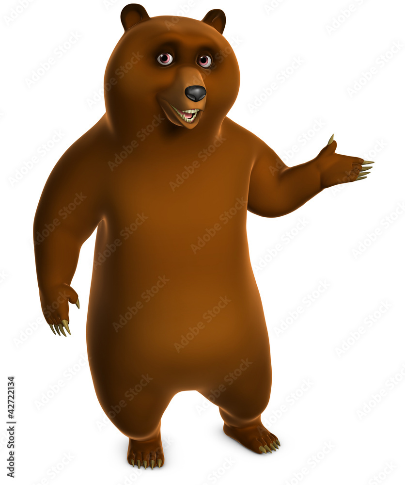 Obraz premium Brown grizzly bear