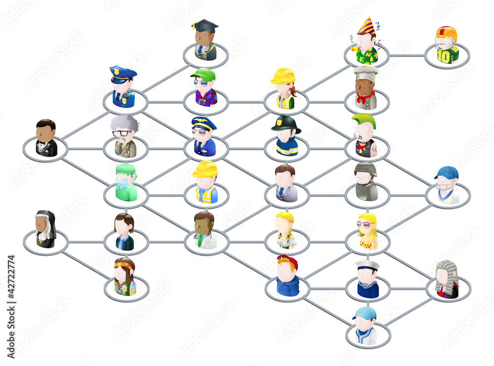 People network graphic