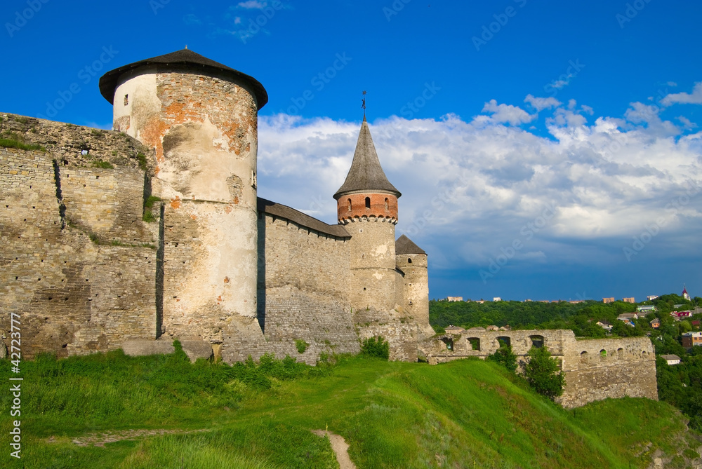 Medieval castle in Kamenetz-Podolsk, Ukraine