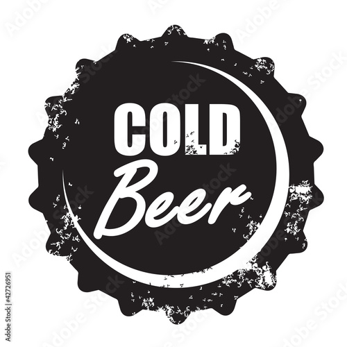 vector beer stamp