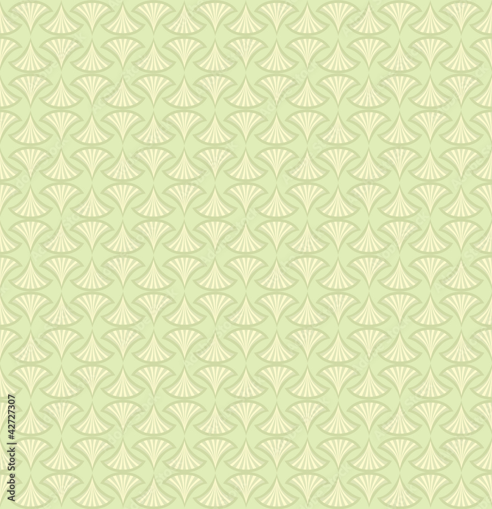 seamless pattern with fans, floral theme, Print