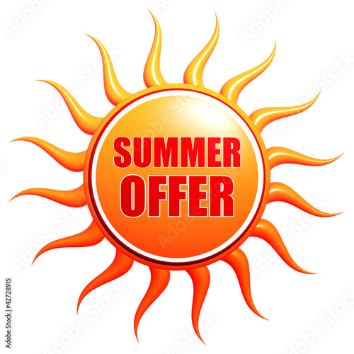 summer offer in sun