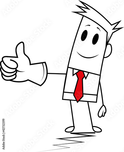 Square guy-Thumbs up