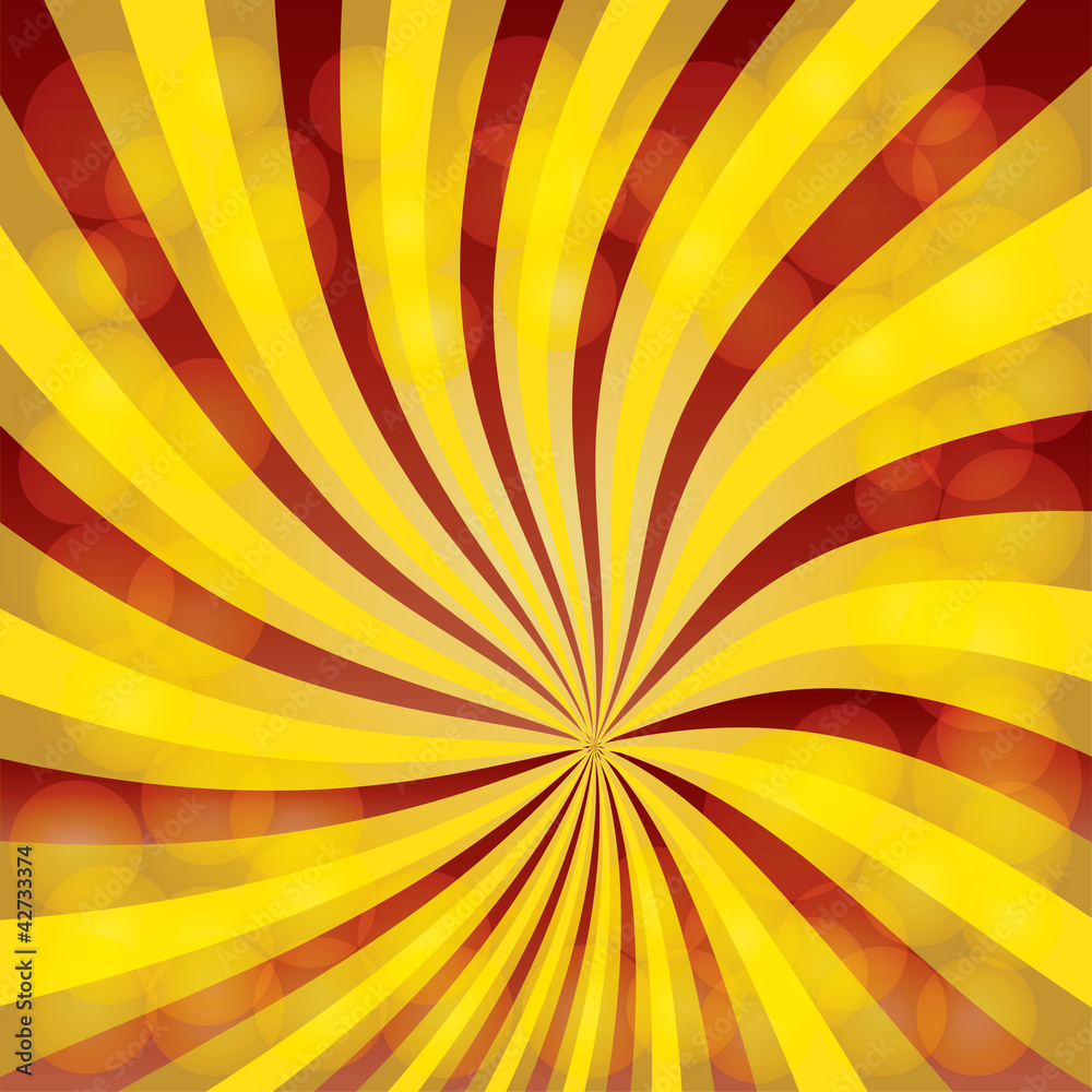 Obraz premium Yellow and red background rays