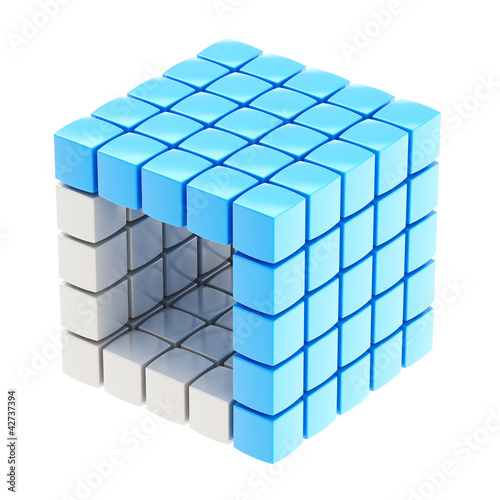 Abstract background as cube structure
