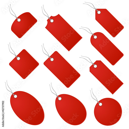 Schilder Set - rot