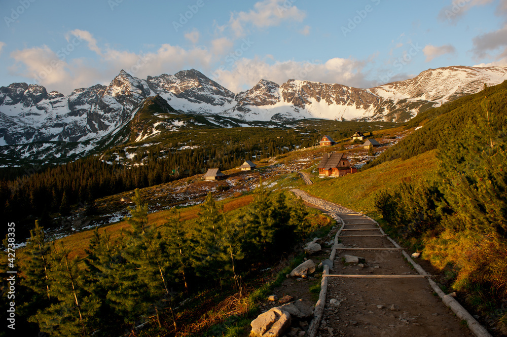 Obraz premium Polish Tatra mountains hala gąsienicowa
