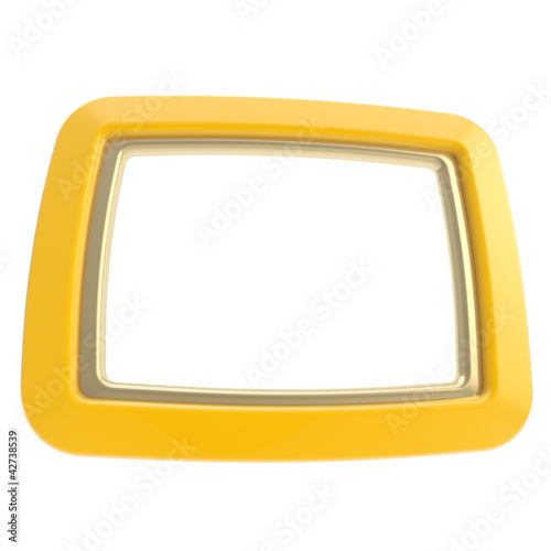 Abstract glossy orange copyspace frame