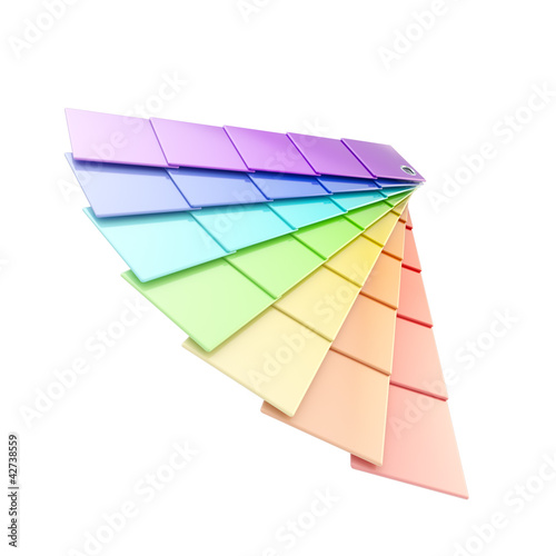 Typographic rainbow colored...