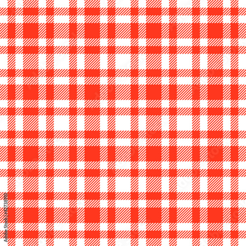 Karo Tischdecken Muster ROT - endlos