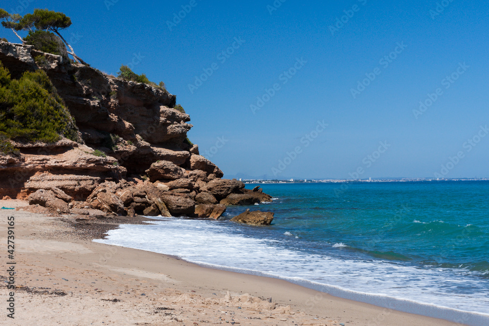 Beautiful small beach on the coast of Costa Brava, Spain