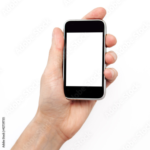 man hand holding the phone