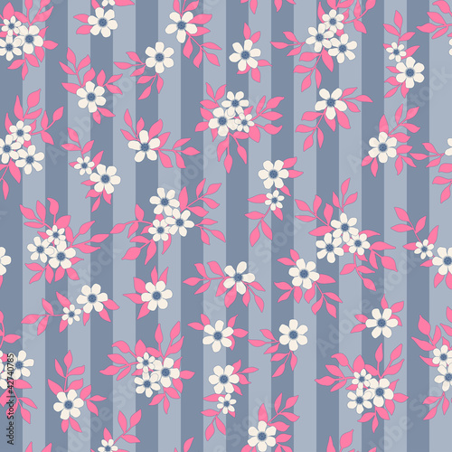 Abstract flower seamless background pattern