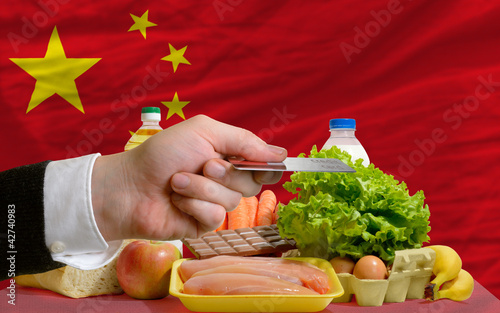 buying groceries with credit card in china