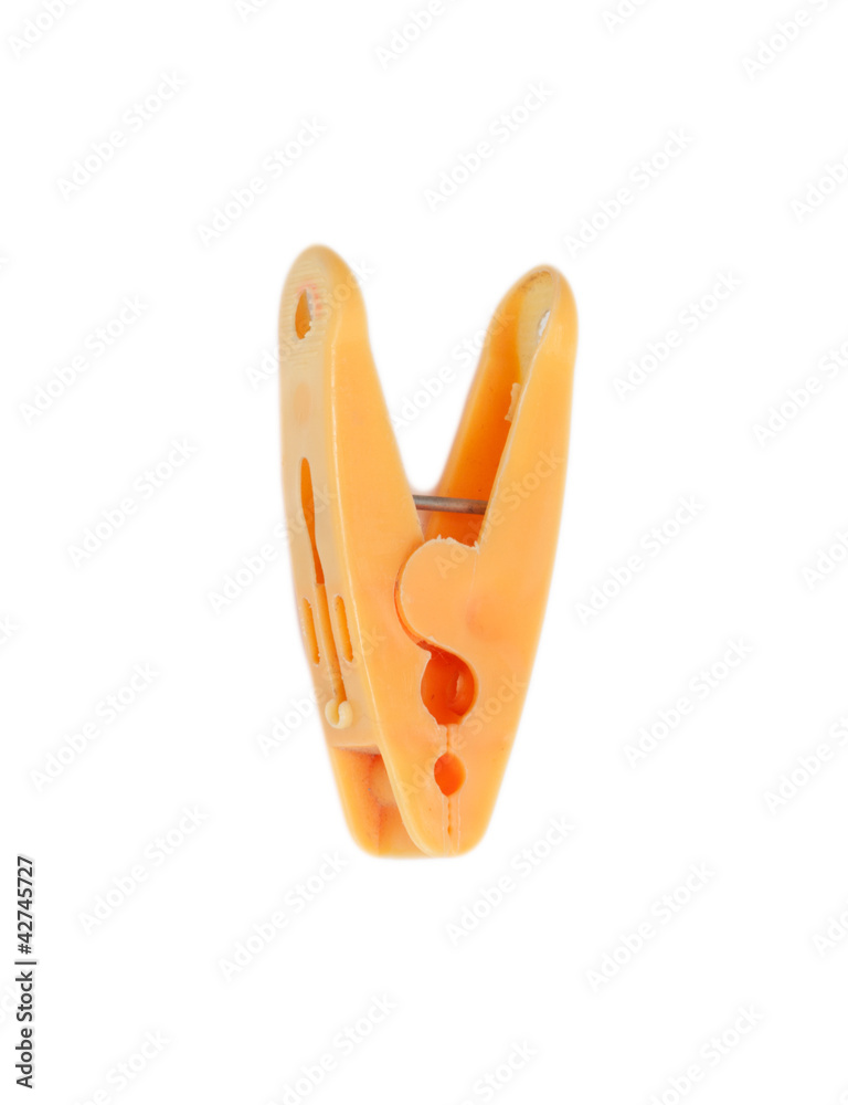 orange pin on a white background orange pin on a white background