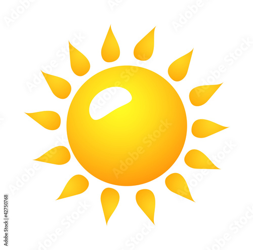 Tableau sur toile vector icon sun