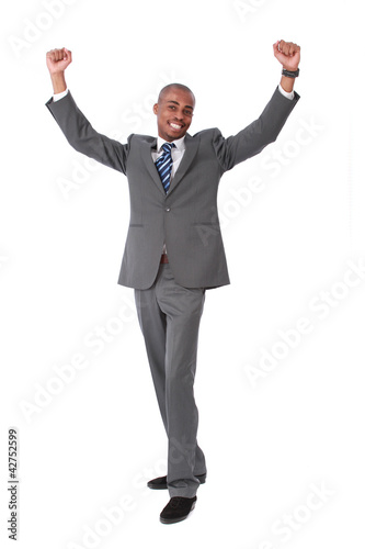 victorious African businessman