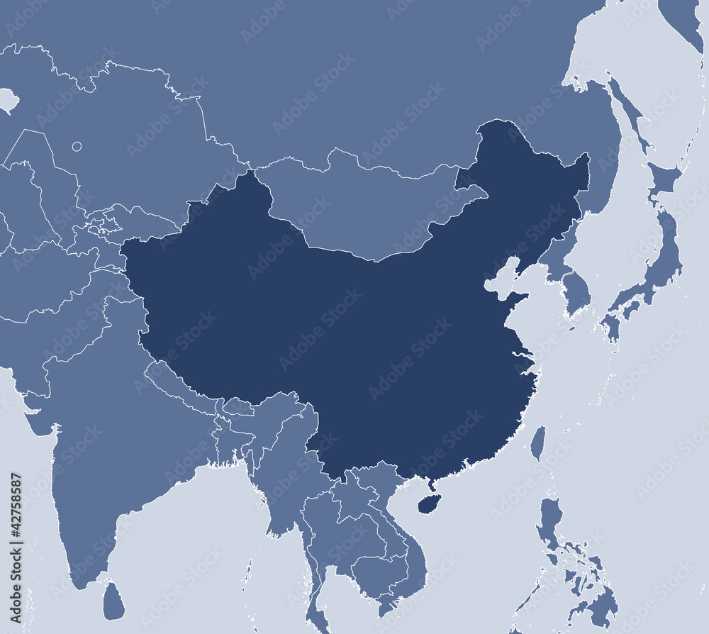 Obraz premium Map of China