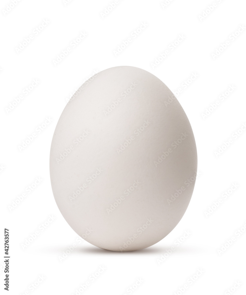Fotografia egg isolated on white background with clipping path