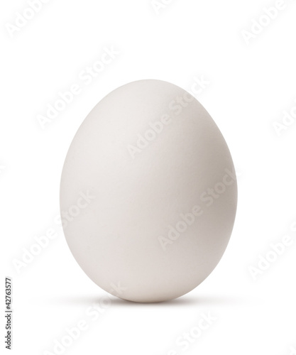Photographie egg isolated on white background with clipping path