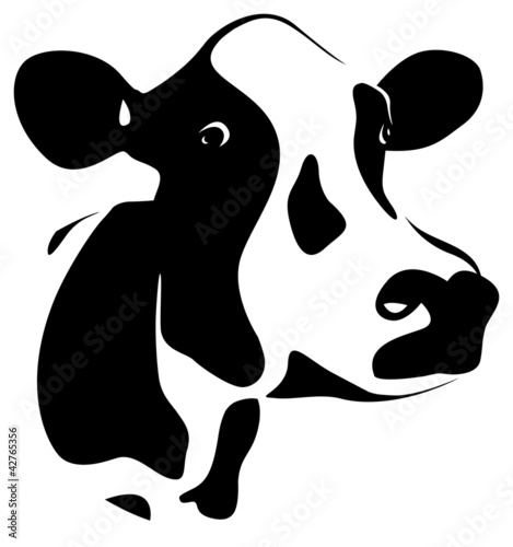 abstract cows head
