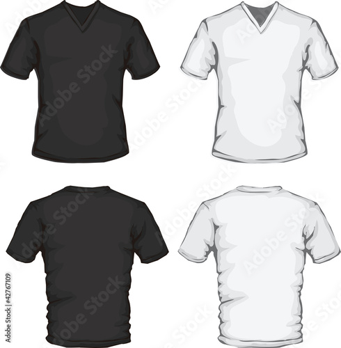 v-neck shirt template