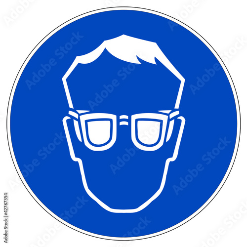 Schild - Augenschutz benutzen