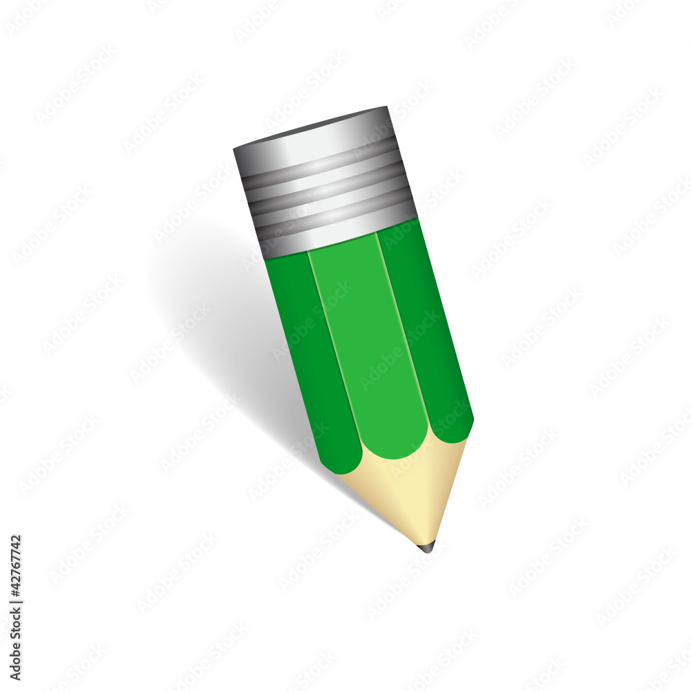 Vector lead pencil on white background Vector lead pencil on white background