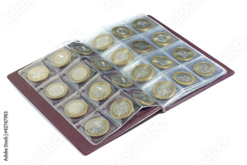 Album with coins