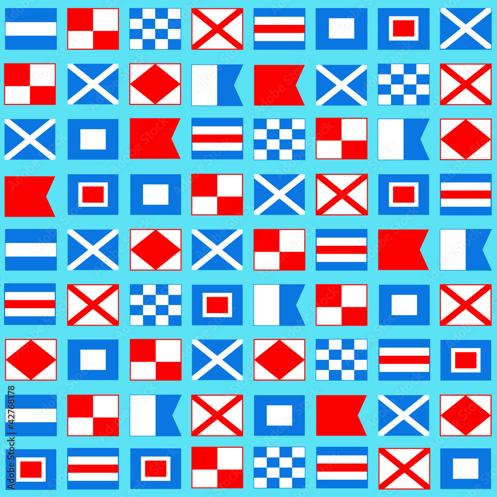 Obraz premium Nautical pattern